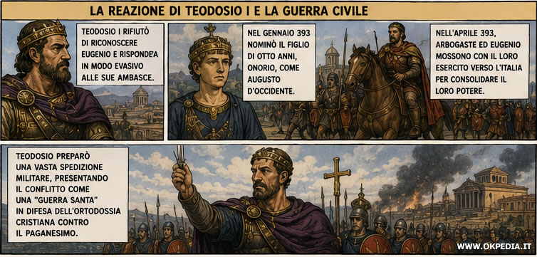 la reazione di Teodosio