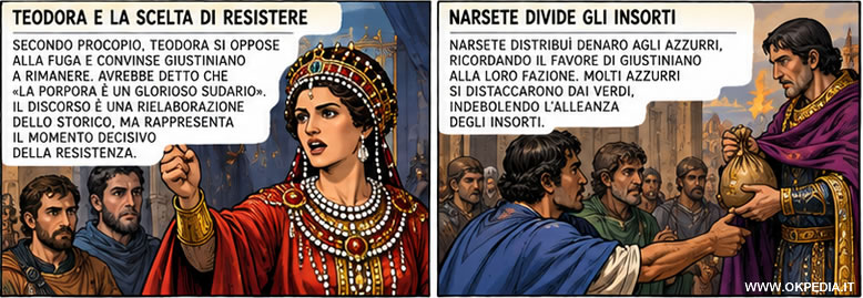 L'imperatrice Teodora decise di rimanere
