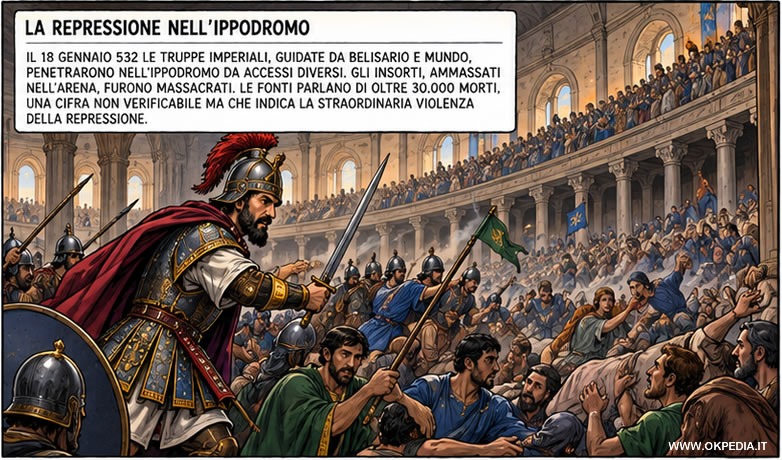 la repressione degli insorti
