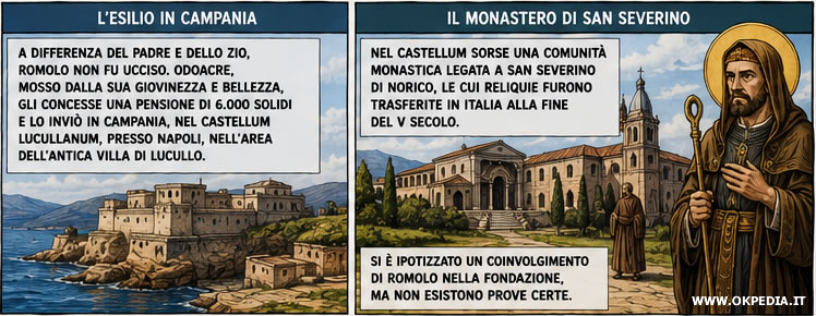 l'esilio di Romolo Augustolo