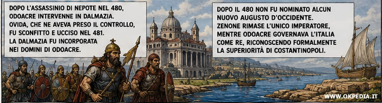 La morte di Nepote nel 480