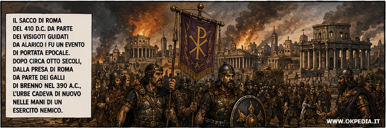 il sacco di Roma dei visigoti