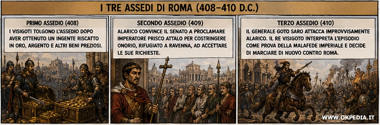 gli assedi dei visigoti