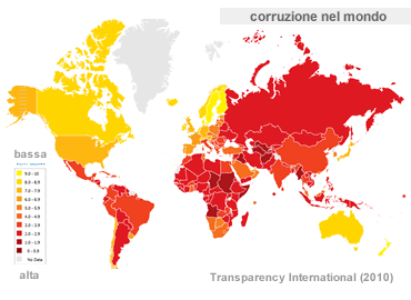 CORRUZIONE NEL MONDO