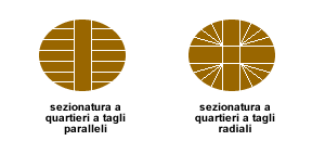 SEZIONATURA LEGNO A QUARTIERI