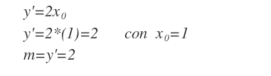 il calcolo del coefficiente angolare della retta tangente