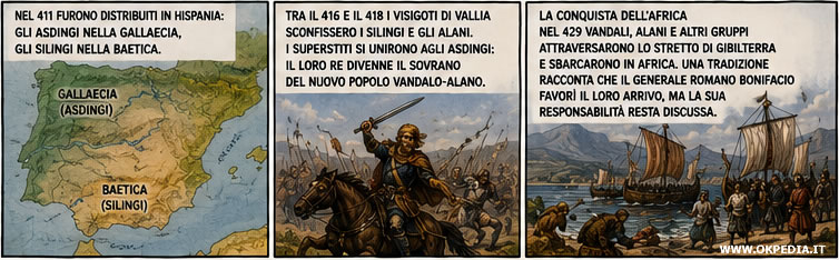 I vandali nella penisola iberica e i visigoti