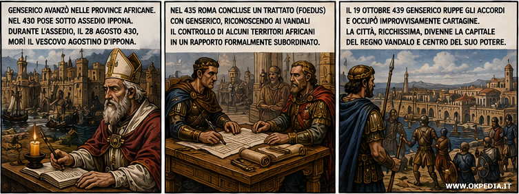 la conquista di Ippona e Cartagine