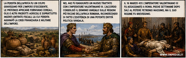 la perdita dell'Africa per l'impero romano d'occidente
