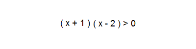 esempio di disequazione composta dal prodotto di due binomi