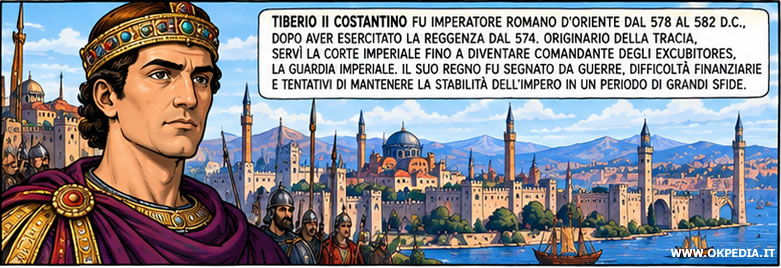 l'imperatore bizantino Tiberio II Costantino