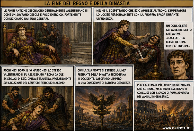 l'assassinio di Ezio e di Valentiniano III