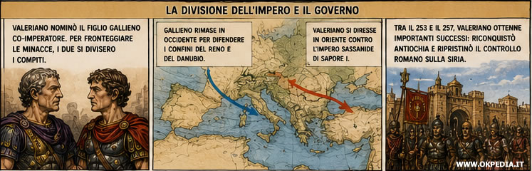 la divisione dell'impero