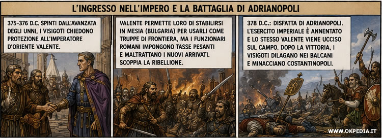 le tensioni tra visigoti e romani